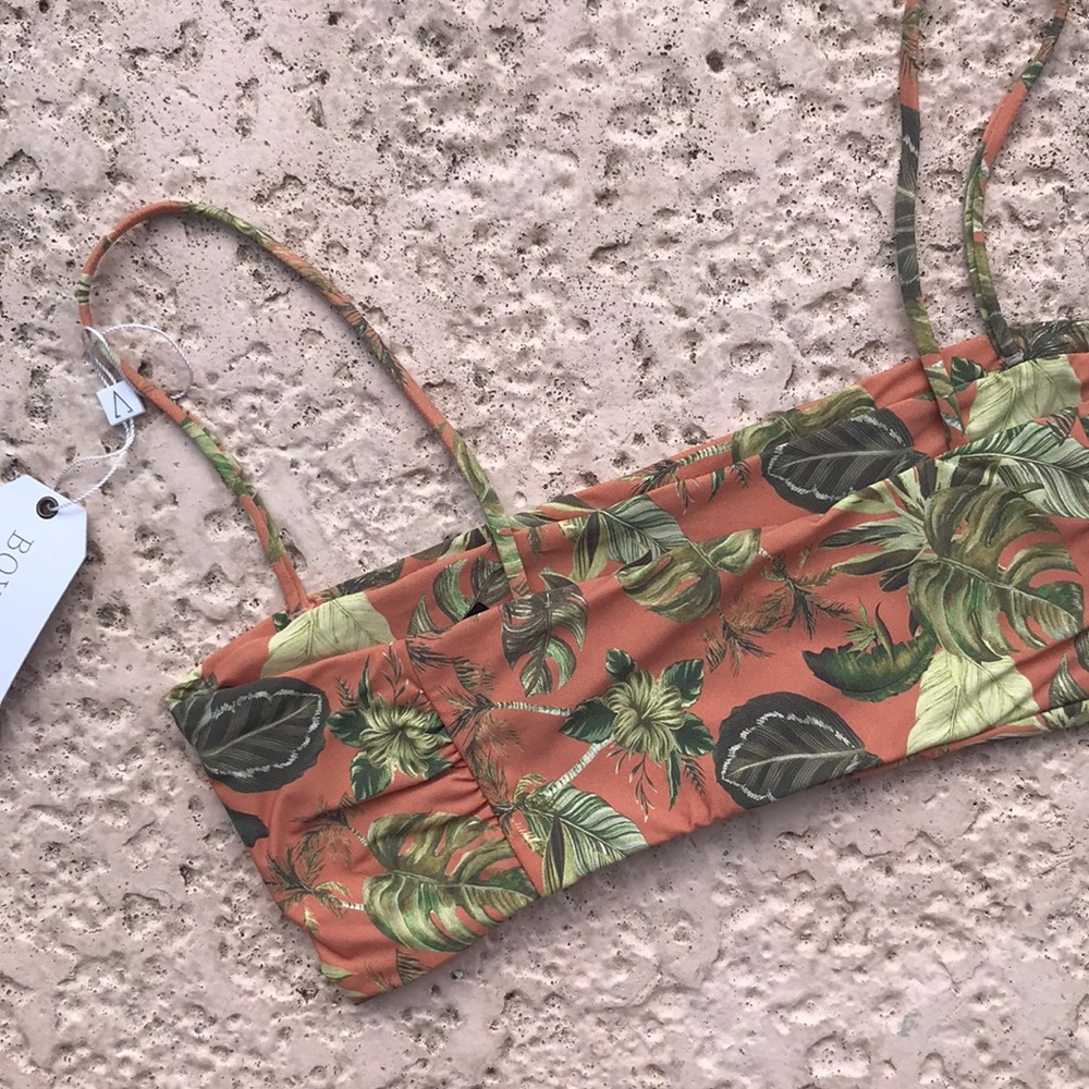 Boys + Arrows Hezeus Flamingo Bikini Top NWT - Picture 6 of 6